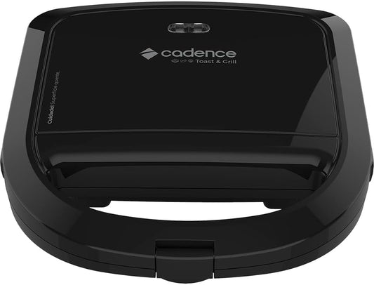 Sanduicheira Elétrica Cadence Toast & Grill, Preta, 750W, 110V, SAN260